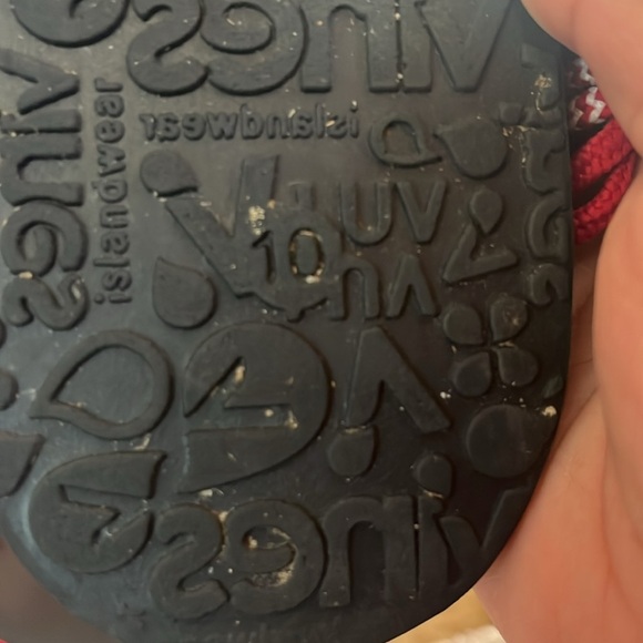 Women’s Braided Vines Island Wear Sandals Red & White US Sz 10 - Picture 5 of 5